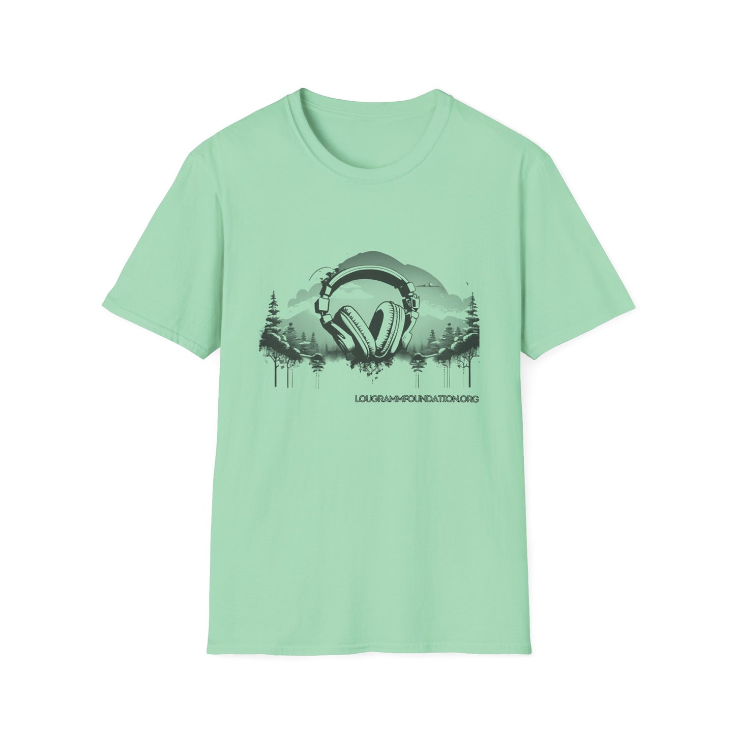 Headphones Sky Unisex Softstyle T-Shirt