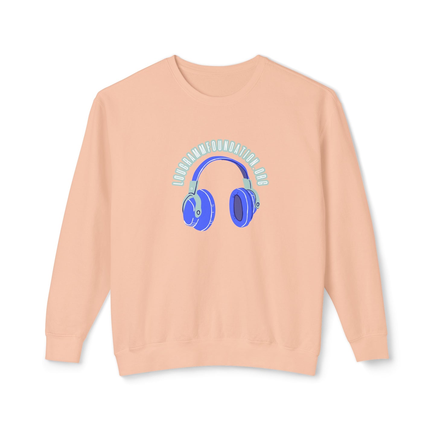 Headphones Lightweight Crewneck Sweatshirt