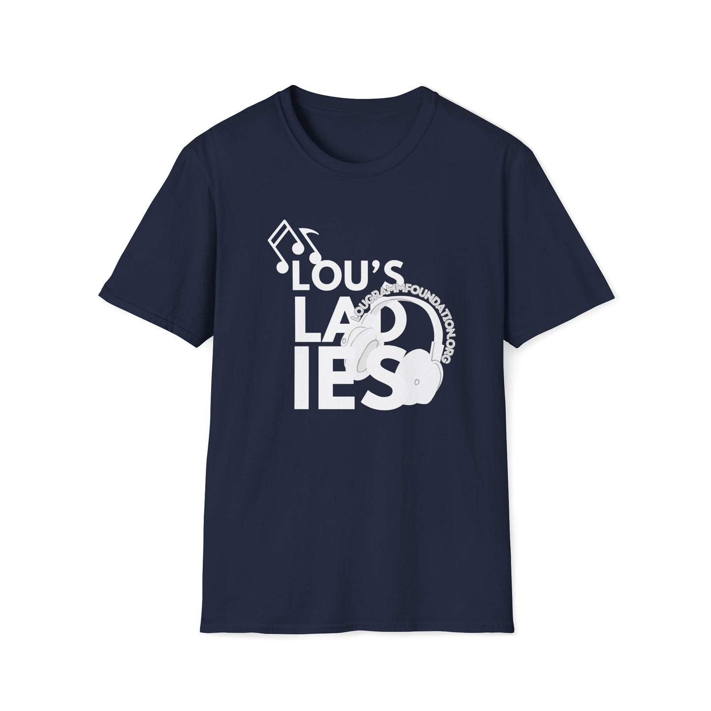 Lou's Ladies white logo Softstyle T-Shirt