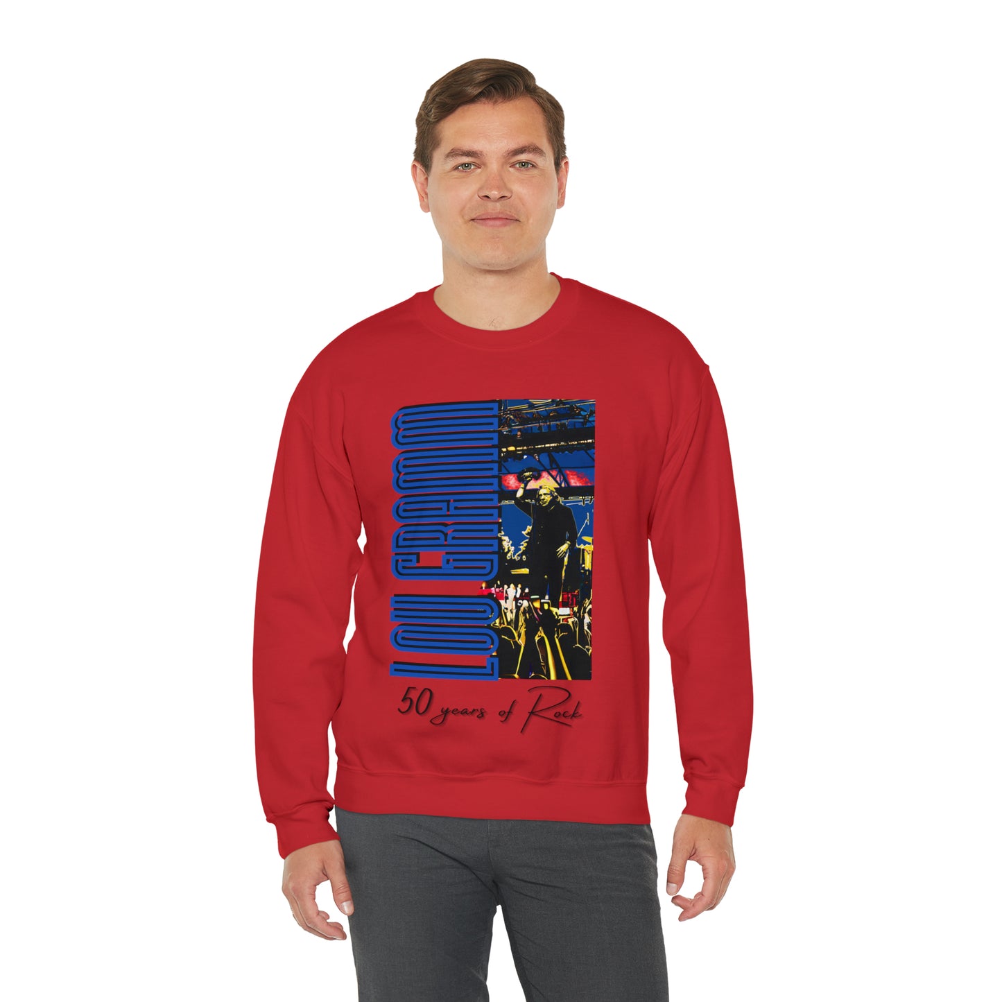 Lou Gramm 50 Years of Rock - Unisex Heavy Blend™ Crewneck Sweatshirt