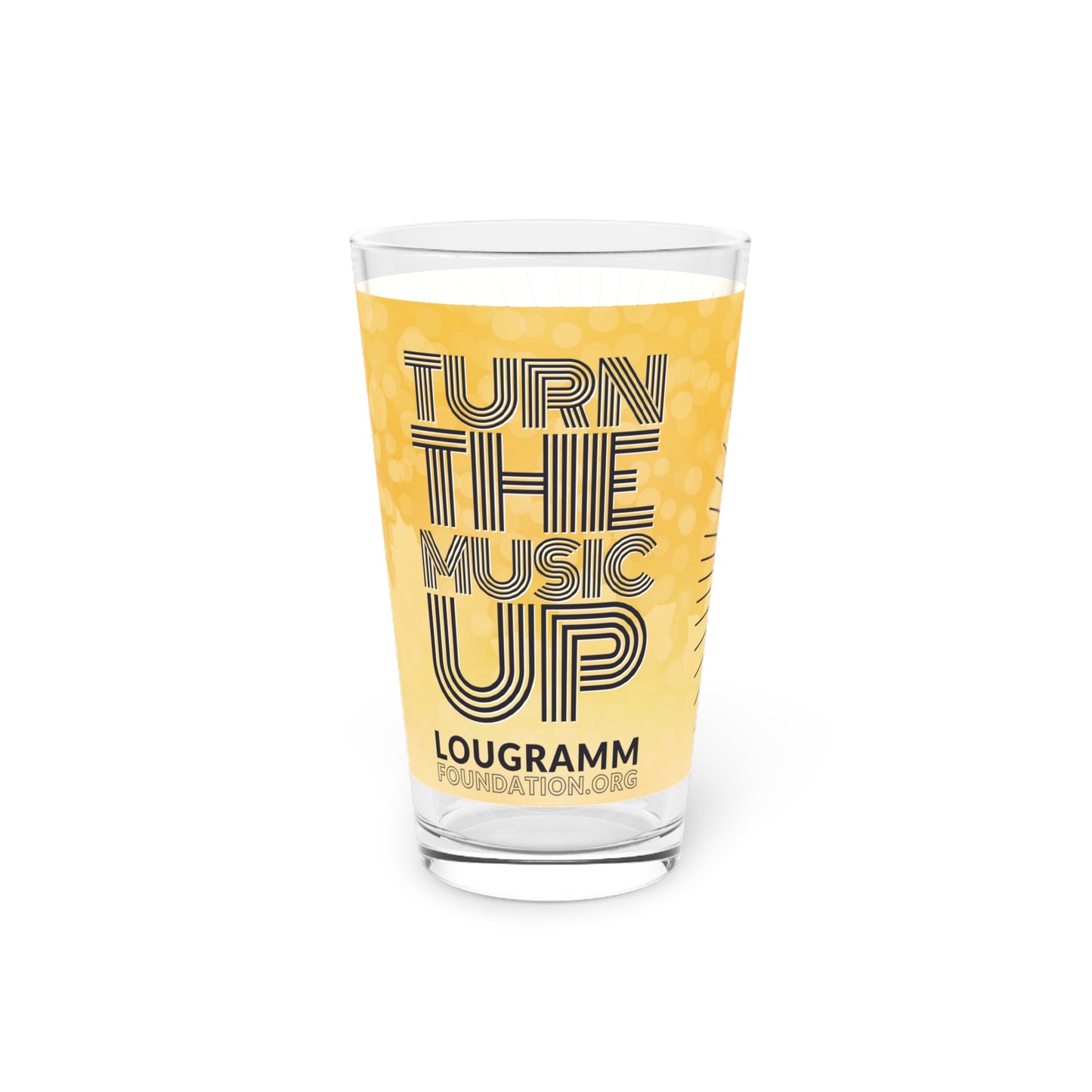 Turn the music up Seasonal Fall Pint Glass, 16oz