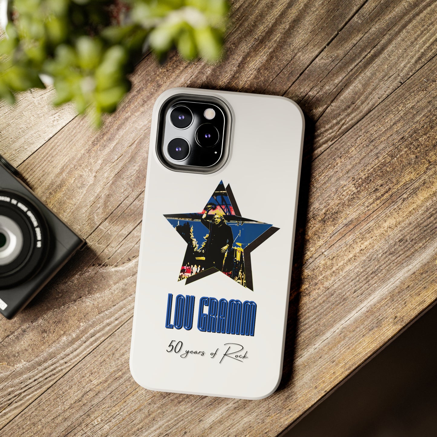 Lou Gramm 50 Years of Rock - Blue Star iPhone Case