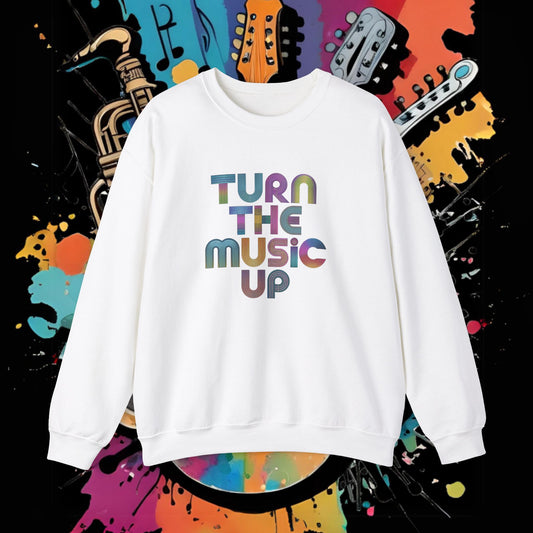 TURN THE MUSIC UP!  Heavy Blend™ Crewneck Sweatshirt