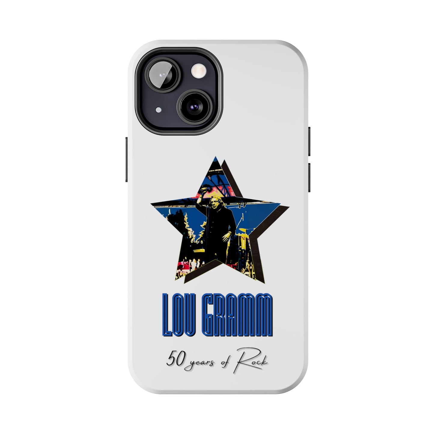 Lou Gramm 50 Years of Rock - Blue Star iPhone Case