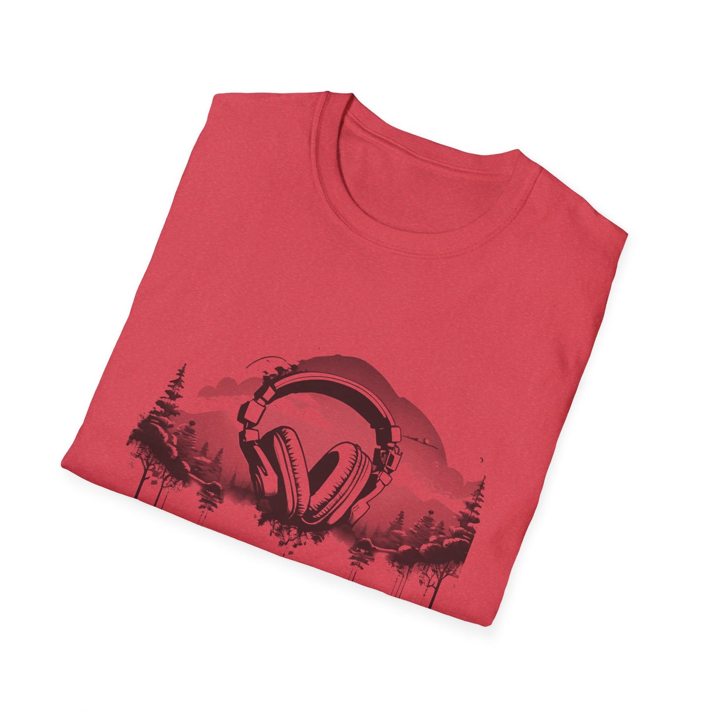 Headphones Sky Unisex Softstyle T-Shirt