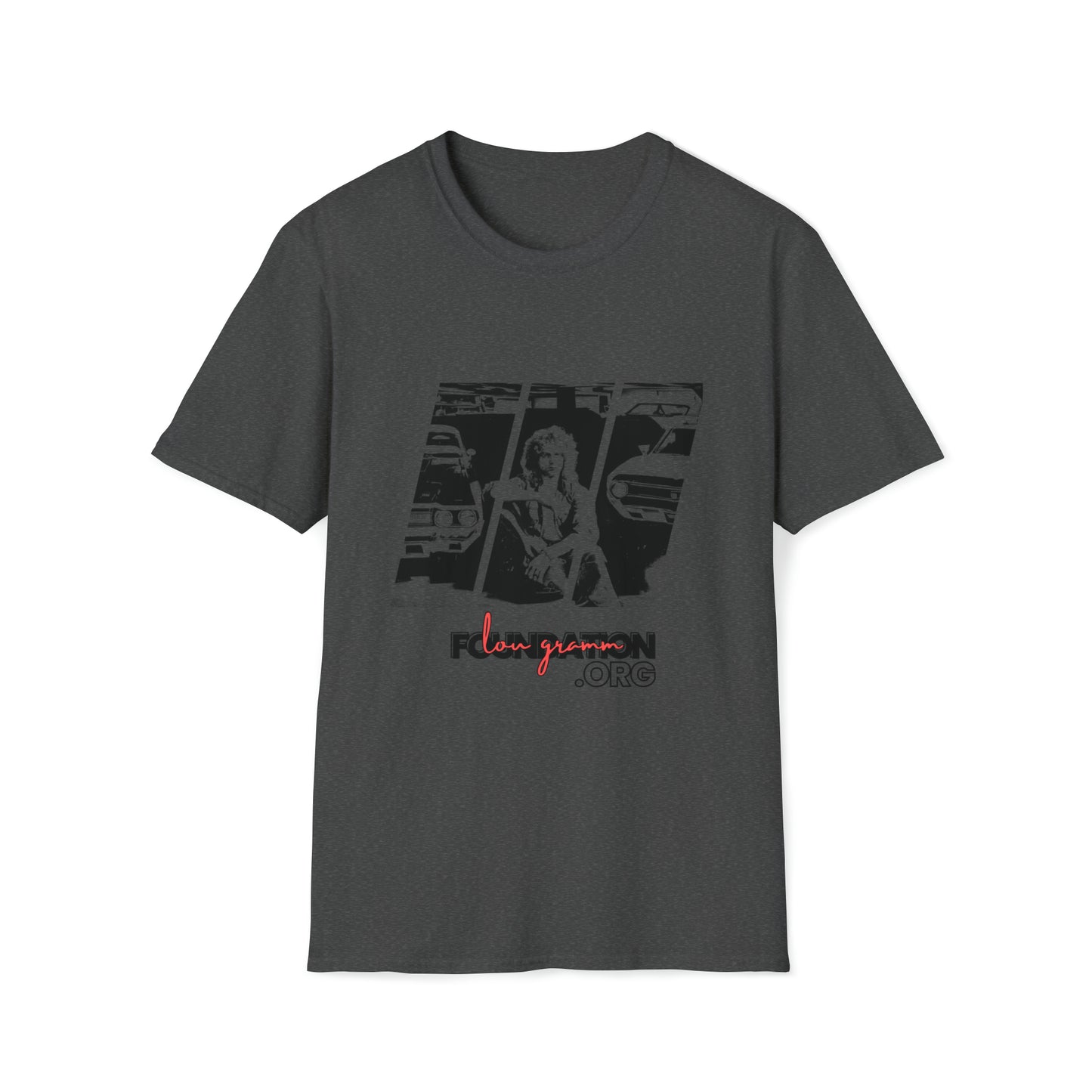 Lou’s Garage Black logo - Unisex Softstyle T-Shirt