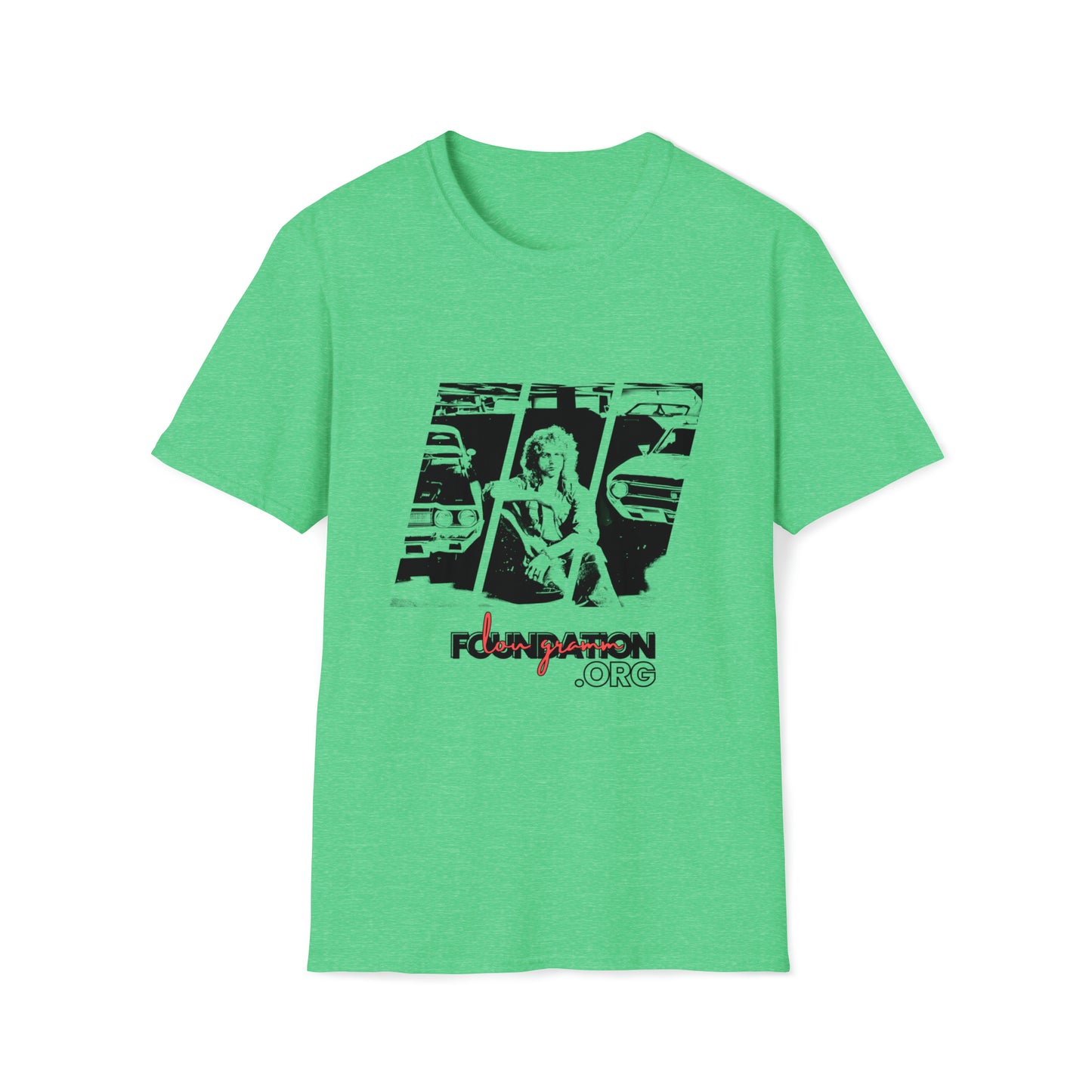 Lou’s Garage Black logo - Unisex Softstyle T-Shirt