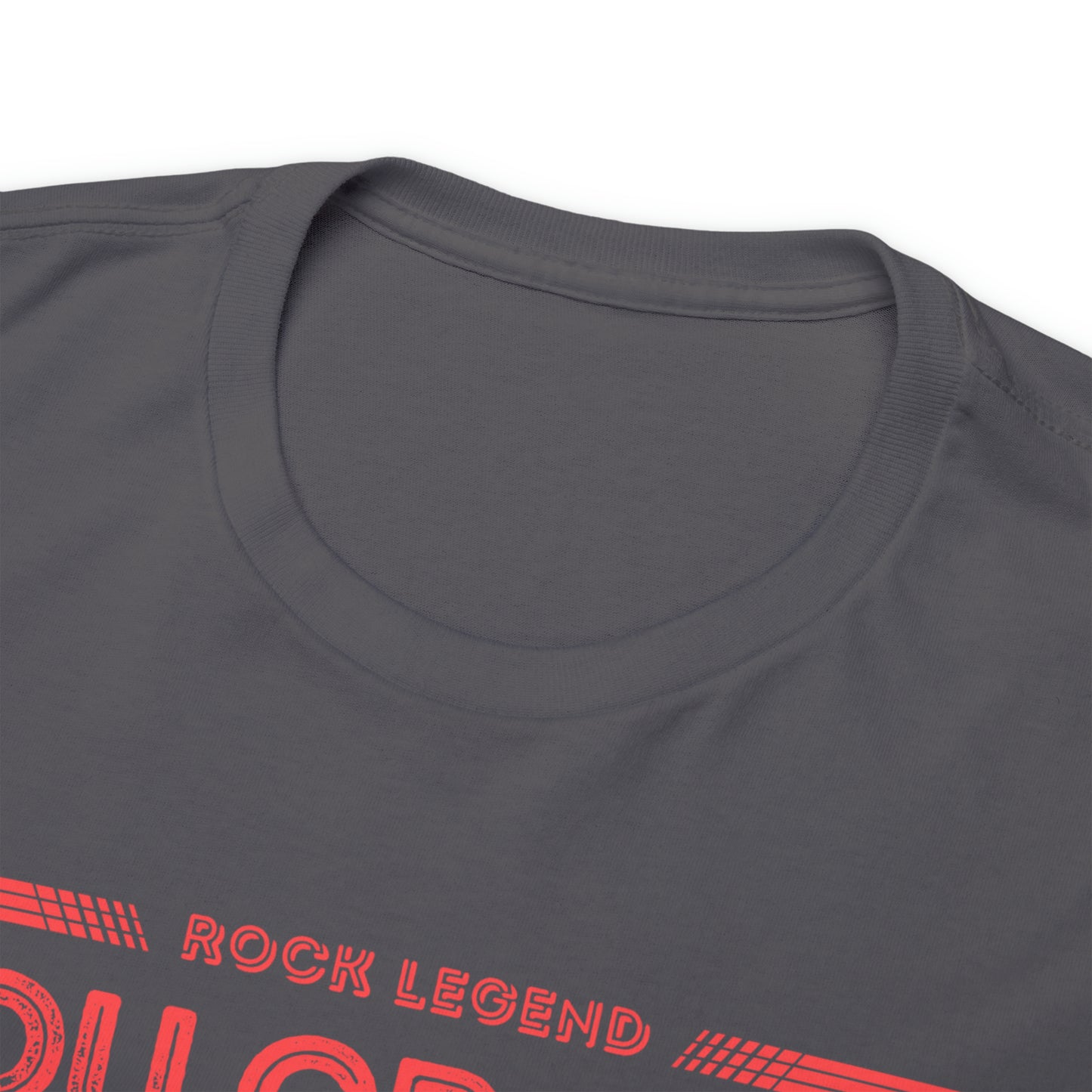 Rock Legend Lou Gramm Unisex Heavy Cotton Tee - Salmon logo
