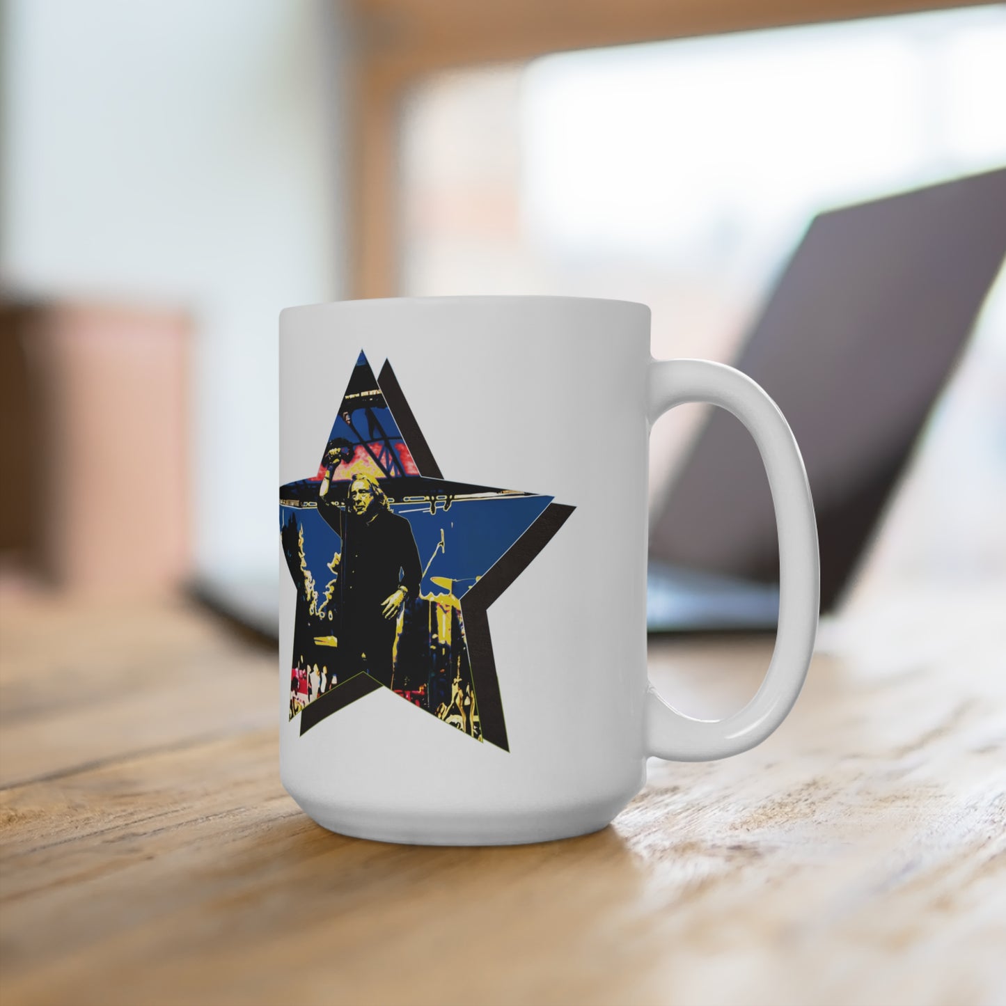 Lou Gramm 50 Years of Rock - Blue Star Mug 15oz