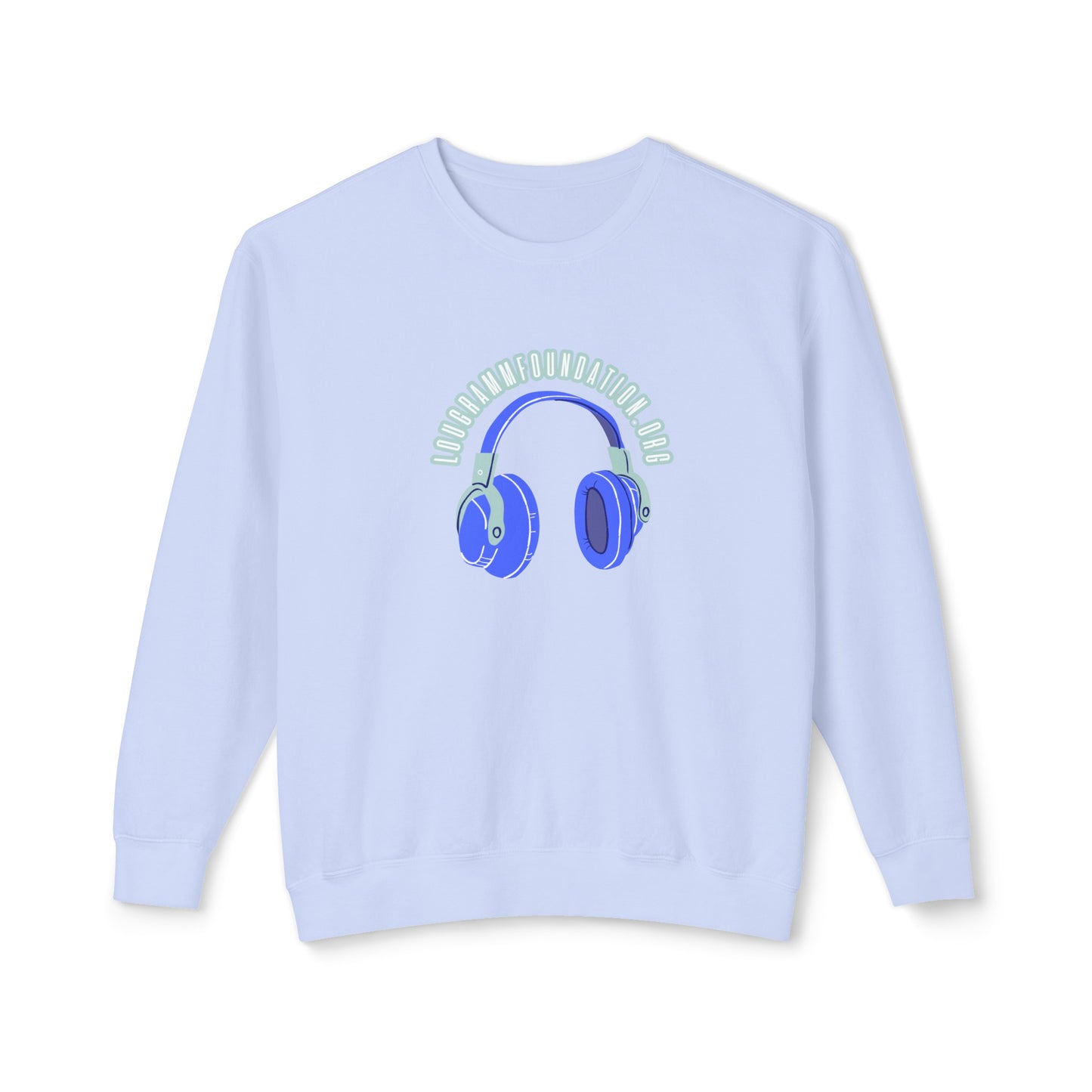 Headphones Lightweight Crewneck Sweatshirt