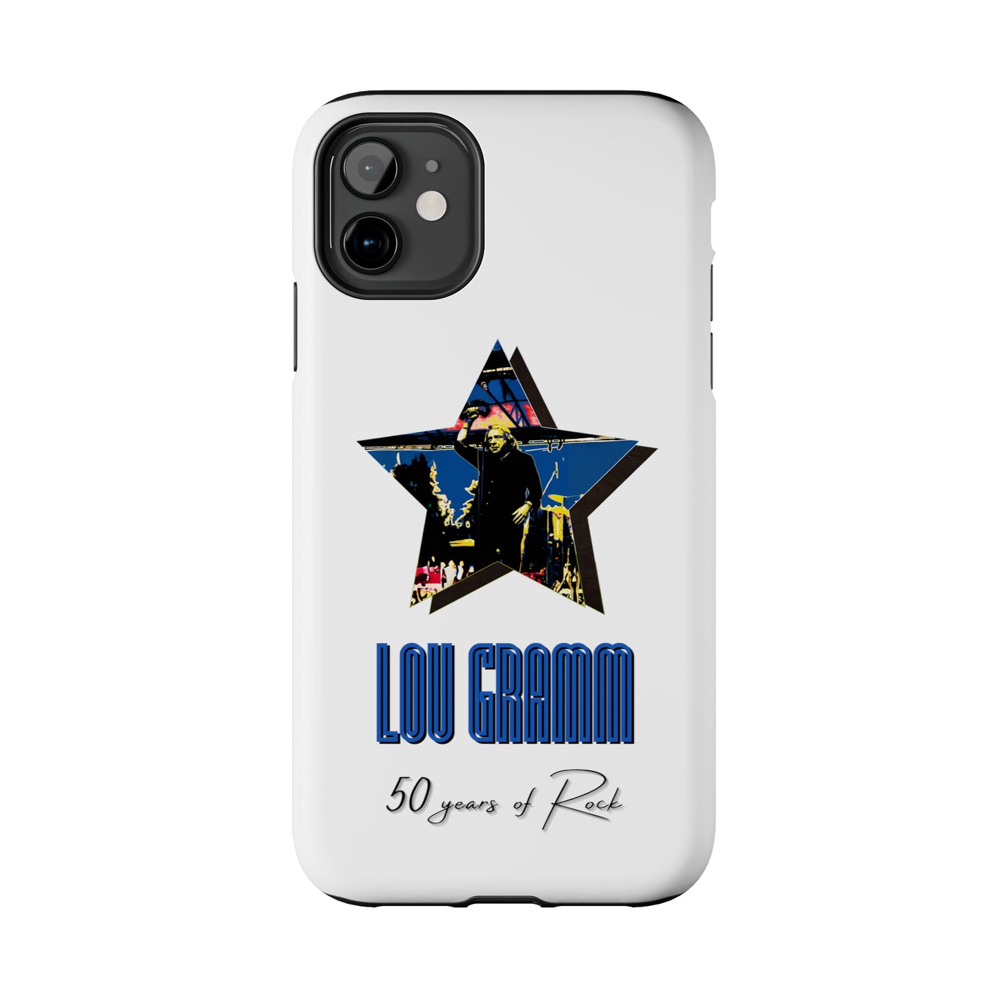 Lou Gramm 50 Years of Rock - Blue Star iPhone Case
