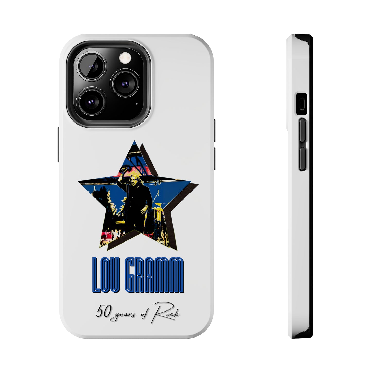 Lou Gramm 50 Years of Rock - Blue Star iPhone Case