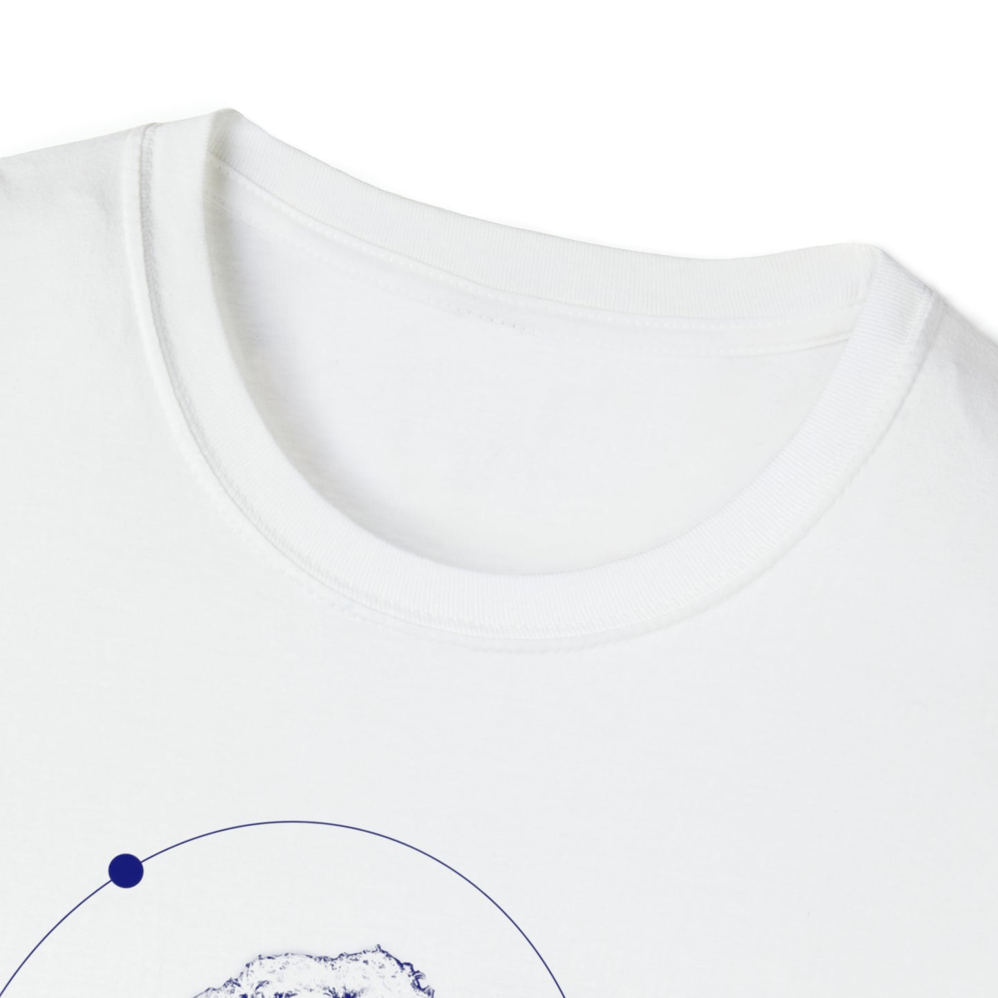 Lou Gramm Stencil Blue logo - Unisex Softstyle T-Shirt