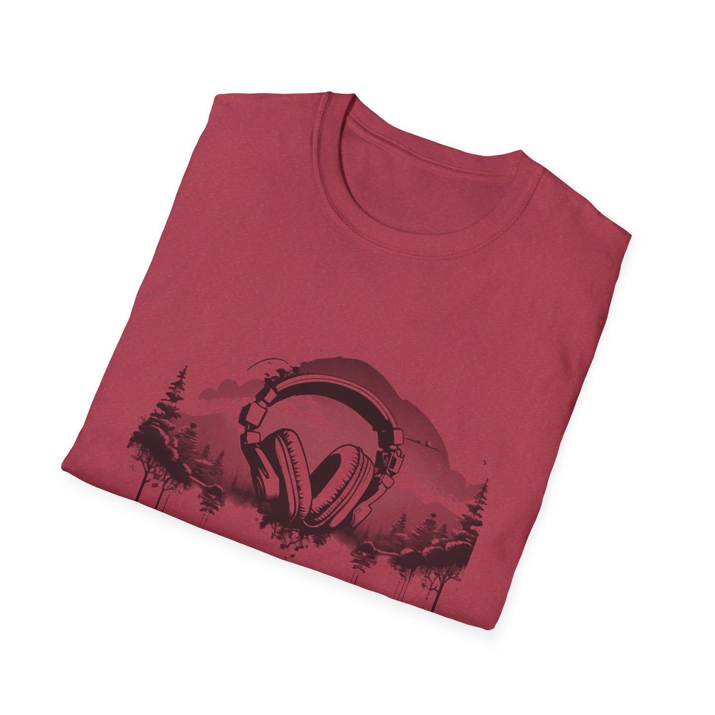 Headphones Sky Unisex Softstyle T-Shirt