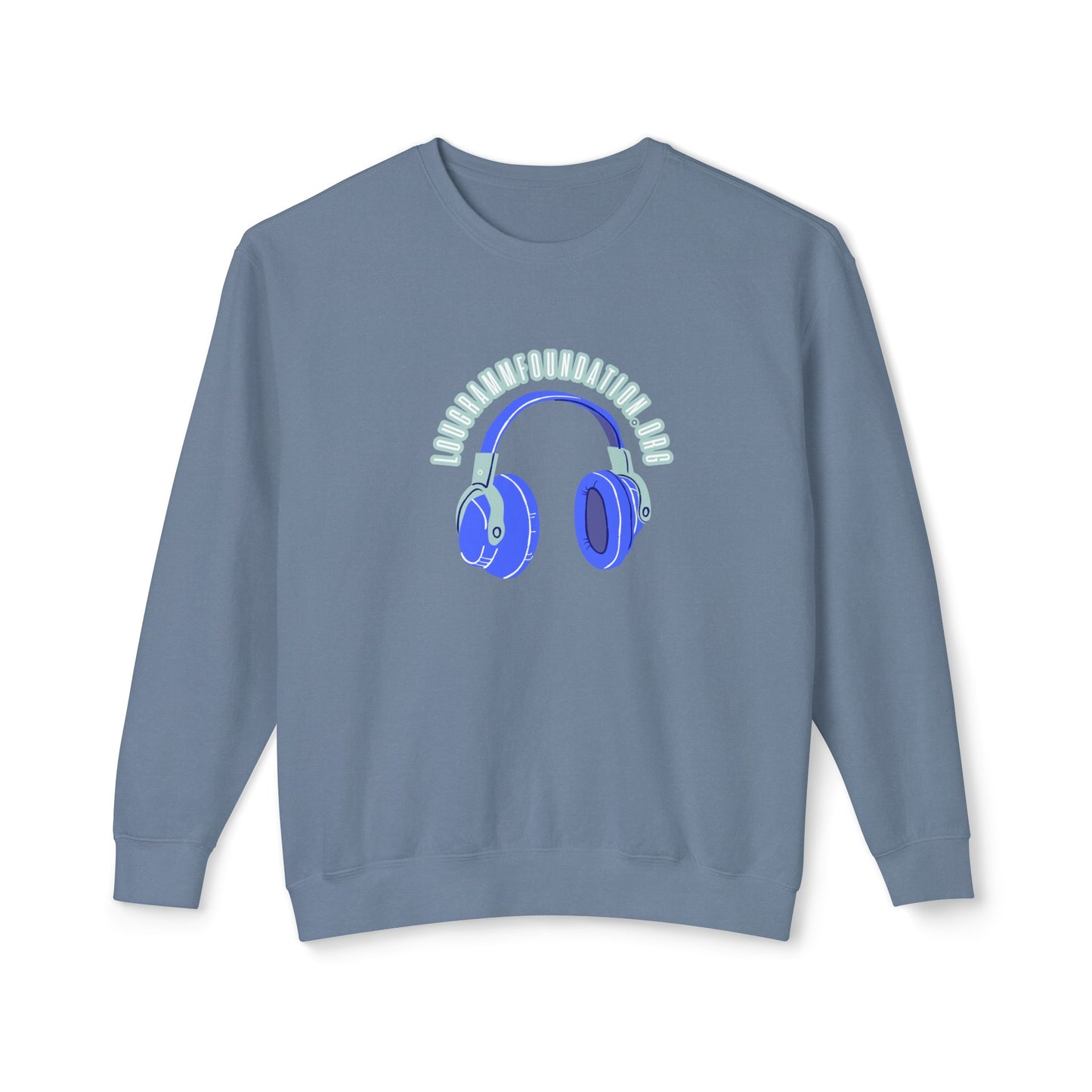 Headphones Lightweight Crewneck Sweatshirt