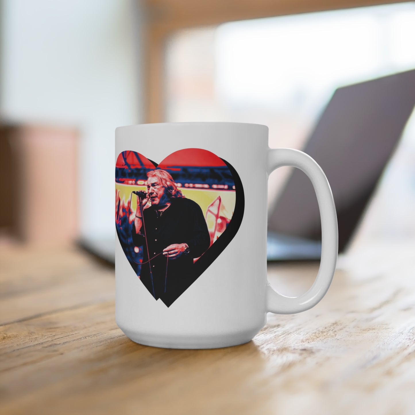 Lou Gramm 50 Years of Rock - Red Heart Mug 15oz