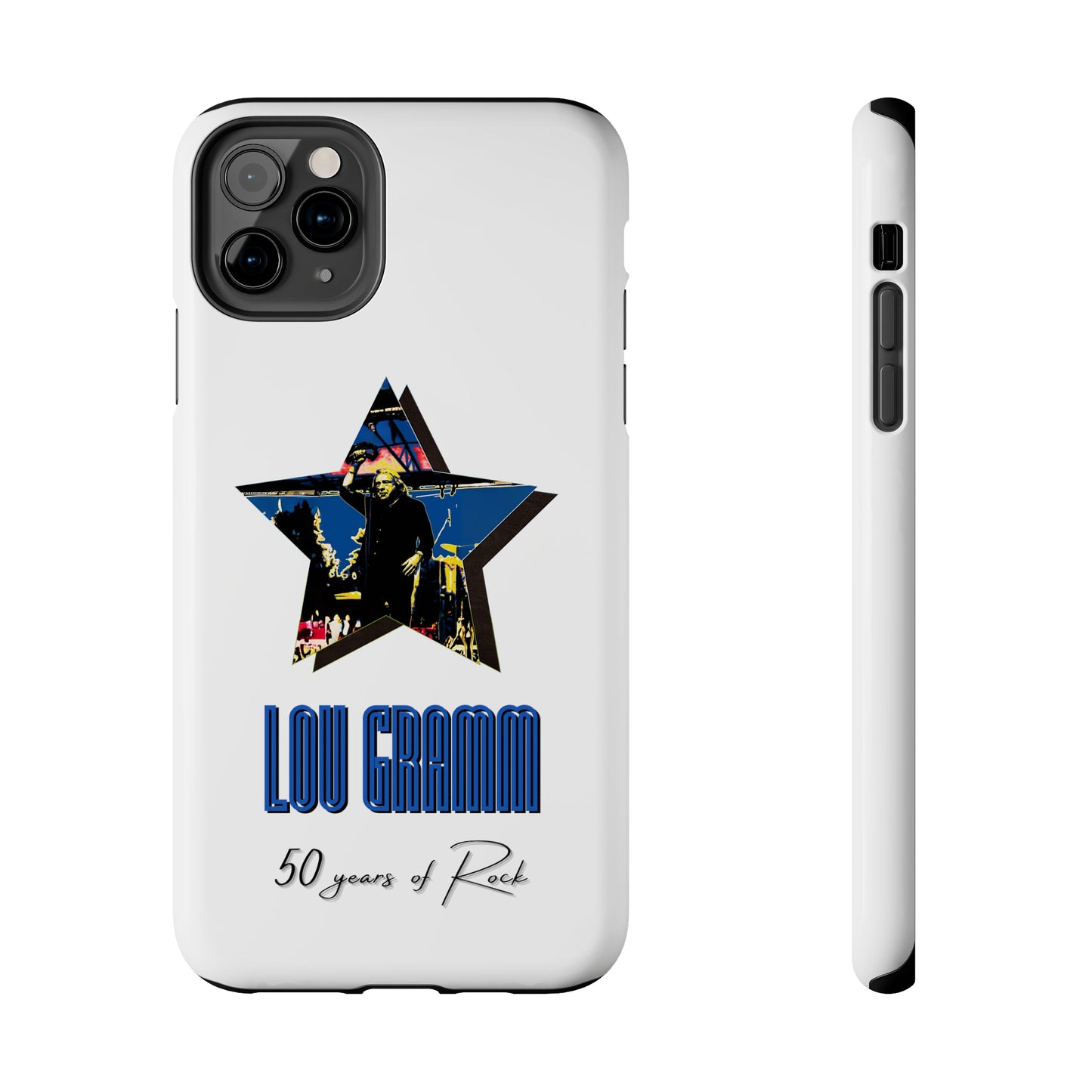 Lou Gramm 50 Years of Rock - Blue Star iPhone Case