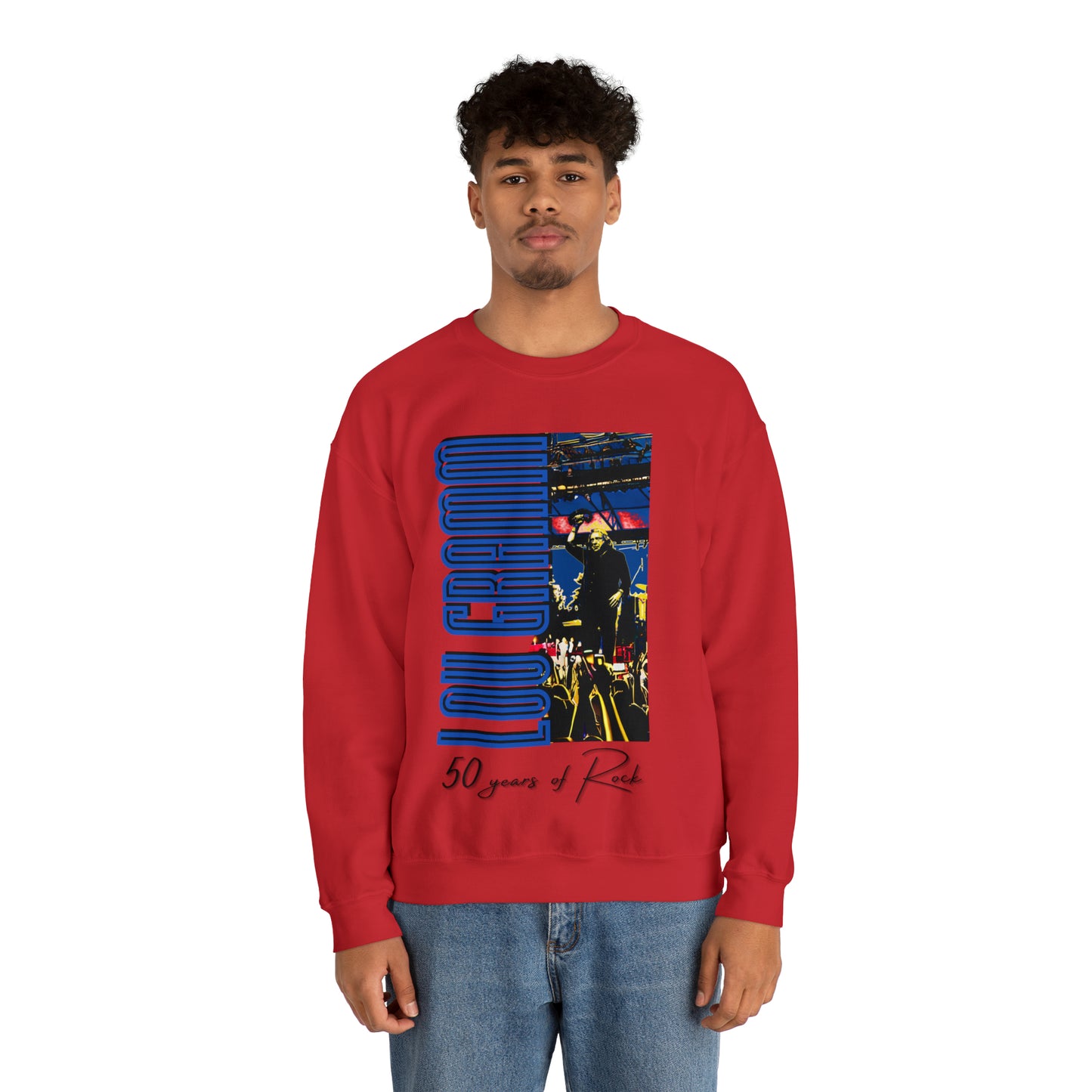 Lou Gramm 50 Years of Rock - Unisex Heavy Blend™ Crewneck Sweatshirt