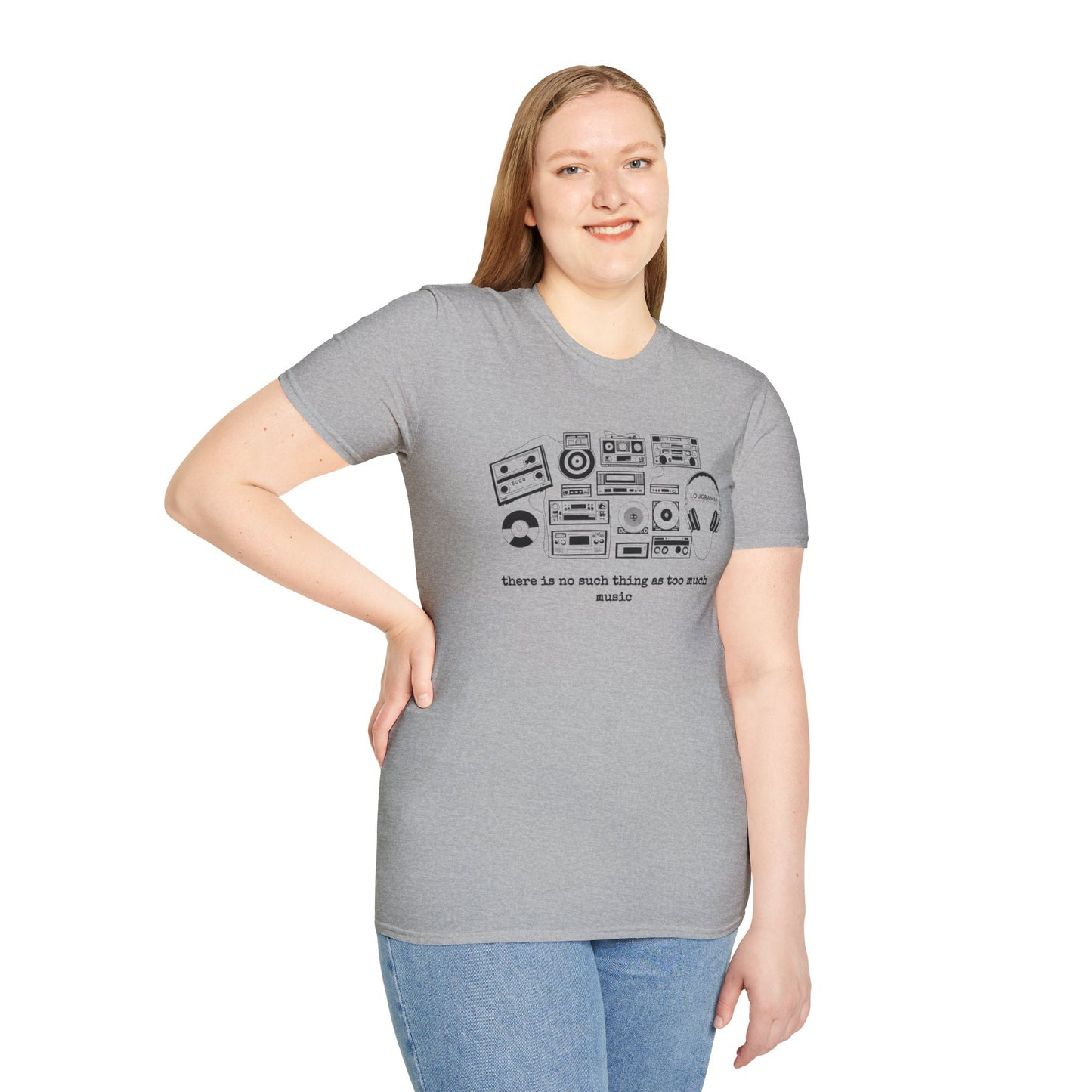 There is no such thing as too Much Music Unisex Softstyle T-Shirt