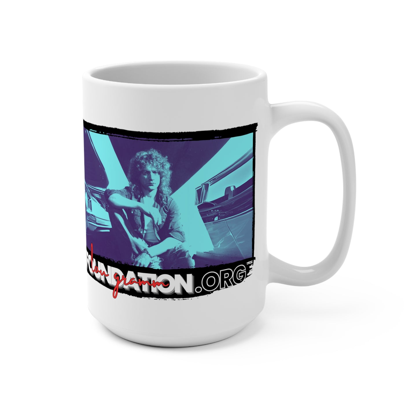 Lou Gramm Foundation Cherry Red or Midnight Blue Mug 15oz