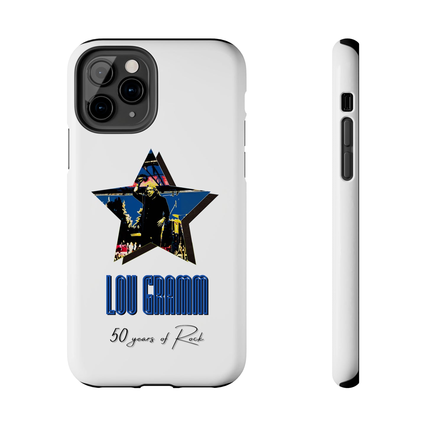 Lou Gramm 50 Years of Rock - Blue Star iPhone Case