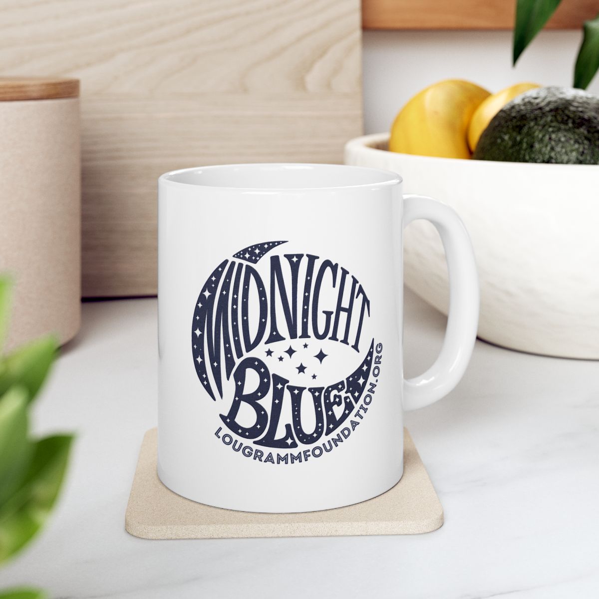 Midnight Blue Ceramic Coffee Mug - 11oz