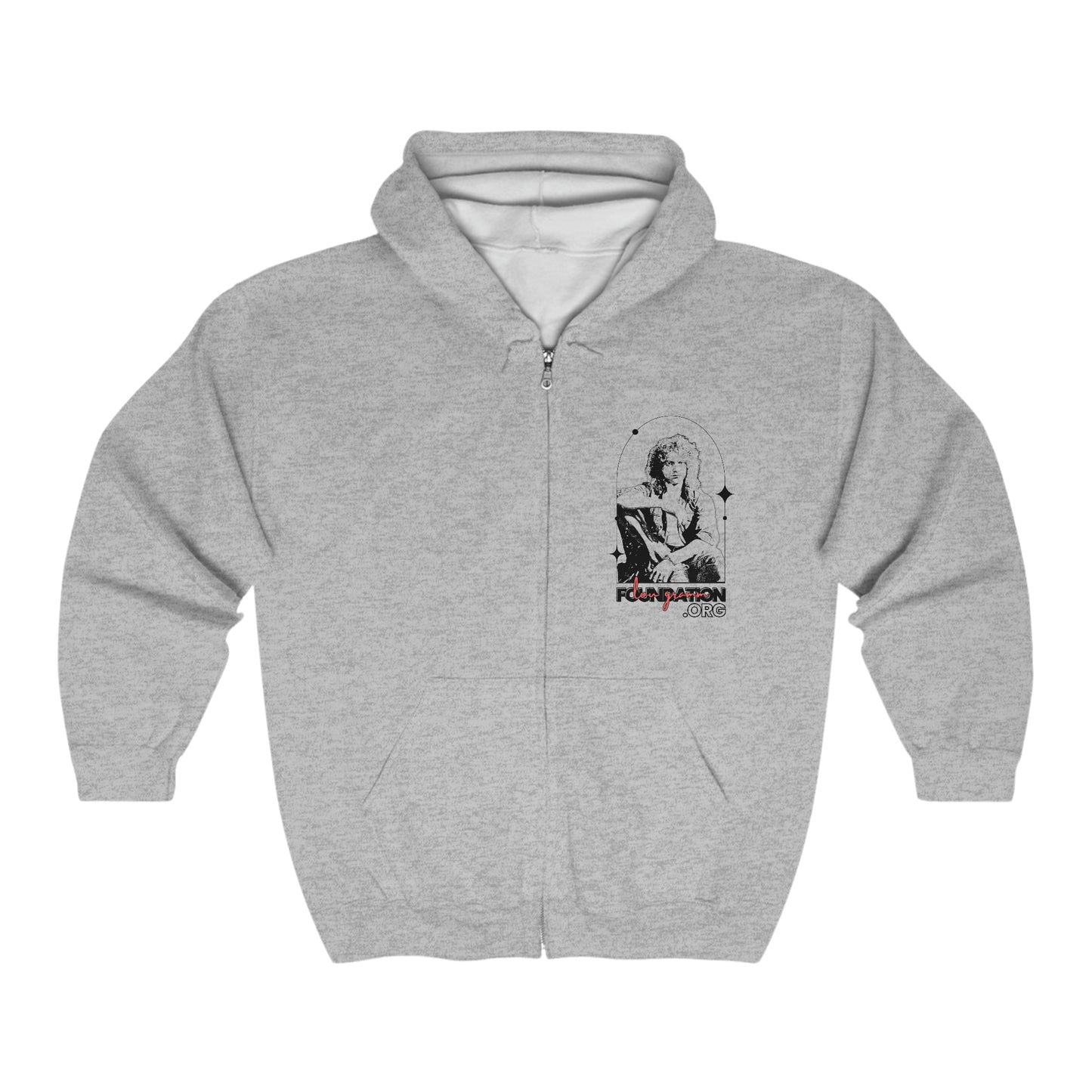 Lou’s Double Trouble Black logo - Unisex Heavy Blend™ Full Zip Hooded Sweatshirt