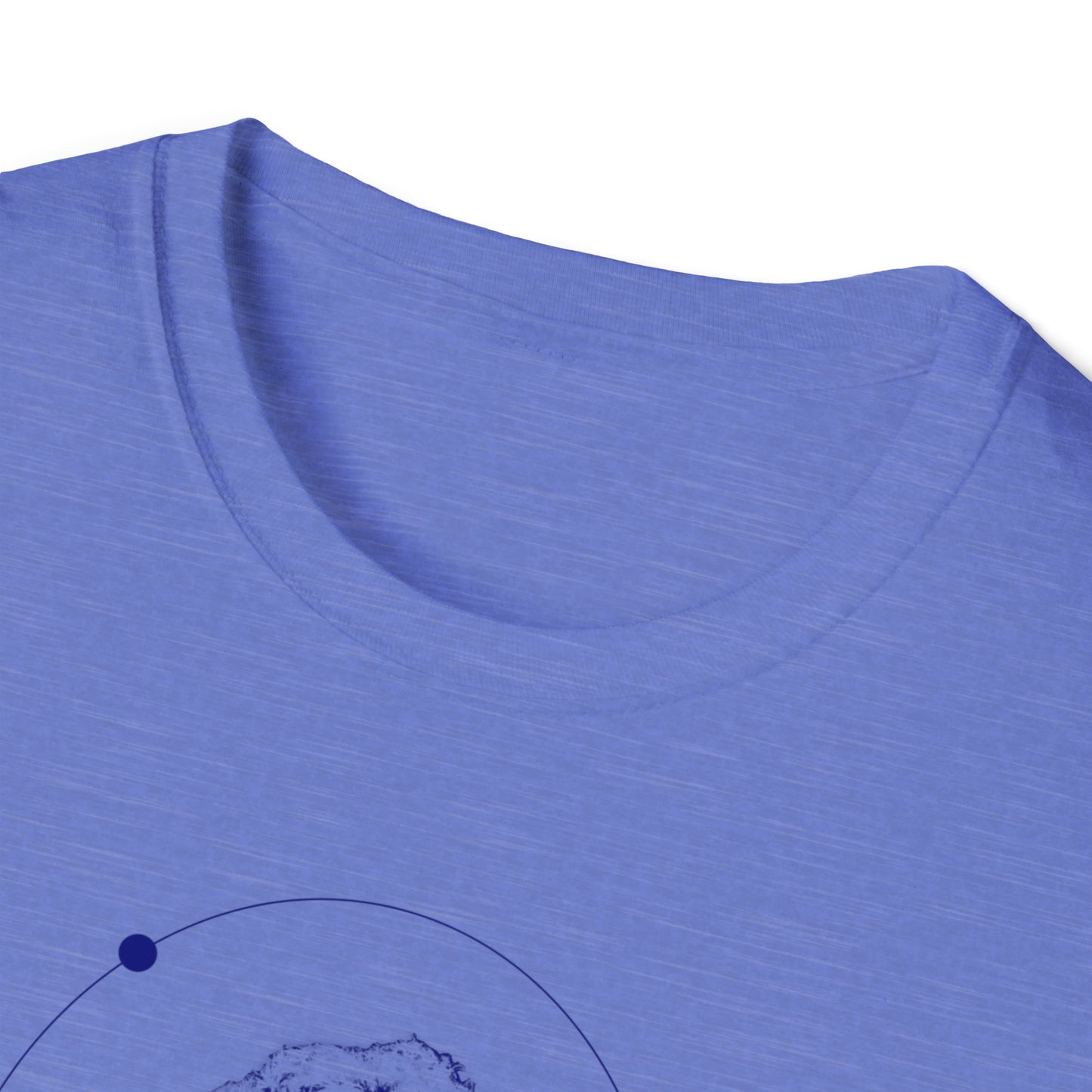 Lou Gramm Stencil Blue logo - Unisex Softstyle T-Shirt