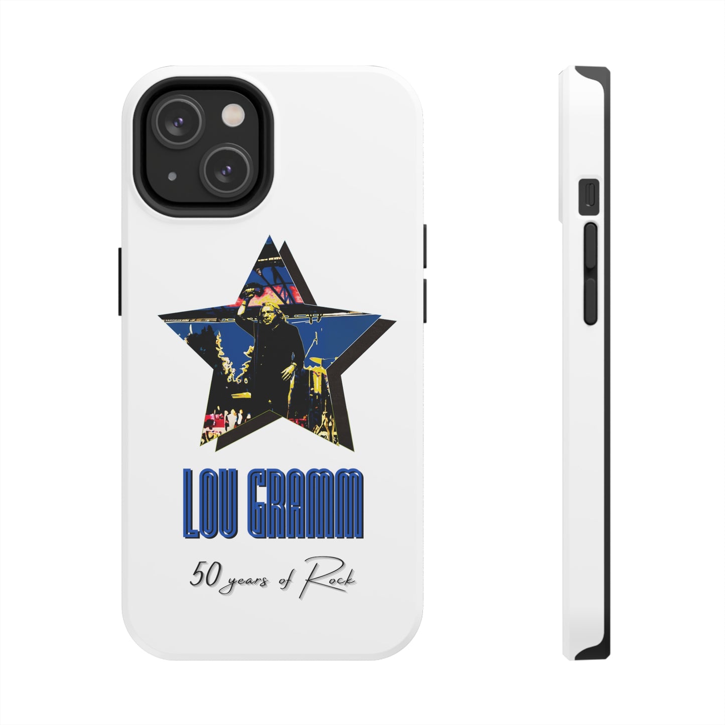 Lou Gramm 50 Years of Rock - Blue Star iPhone Case