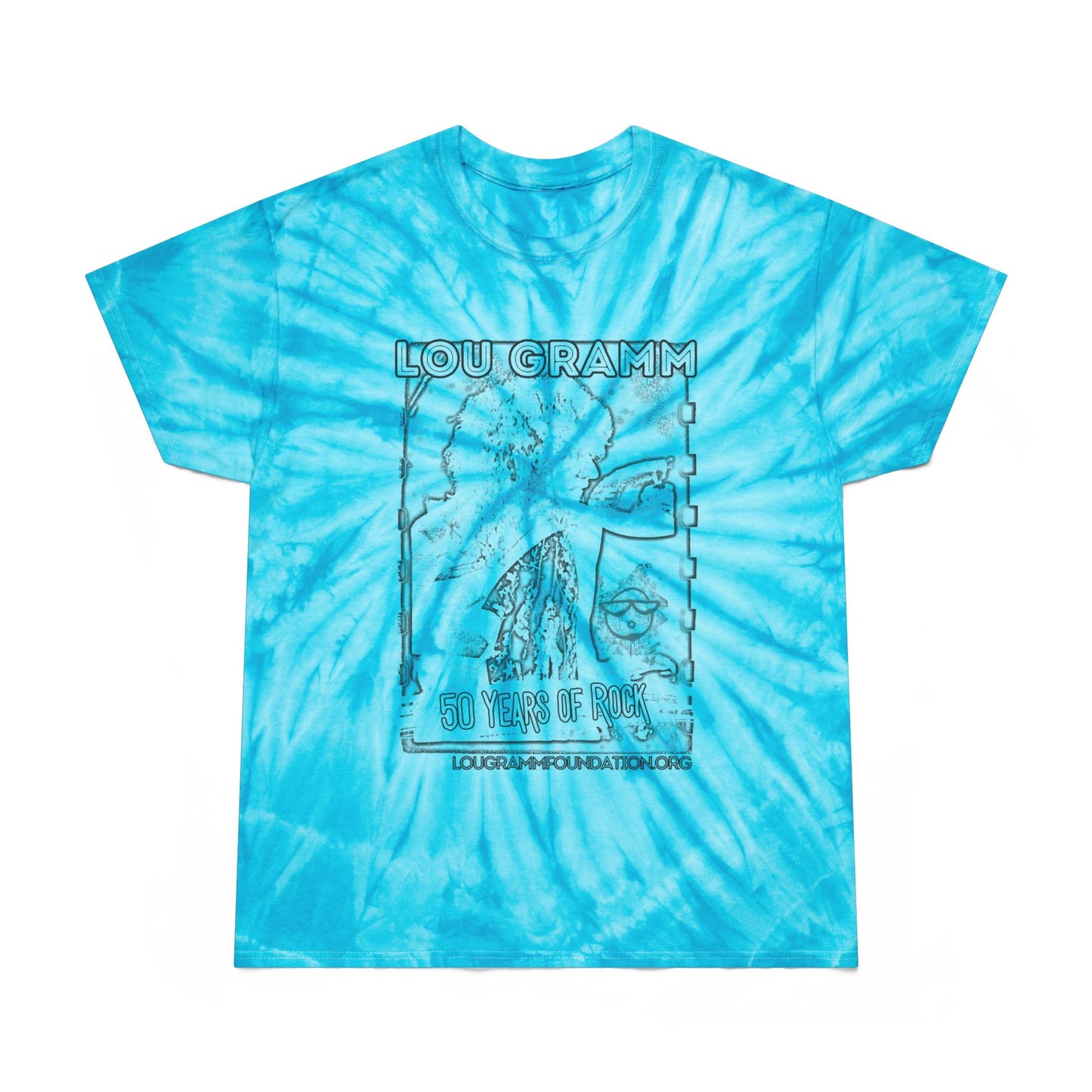 2024 50 Years of Rock Lou Gramm Unisex FWD Fashion Tie-Dyed T-Shirt