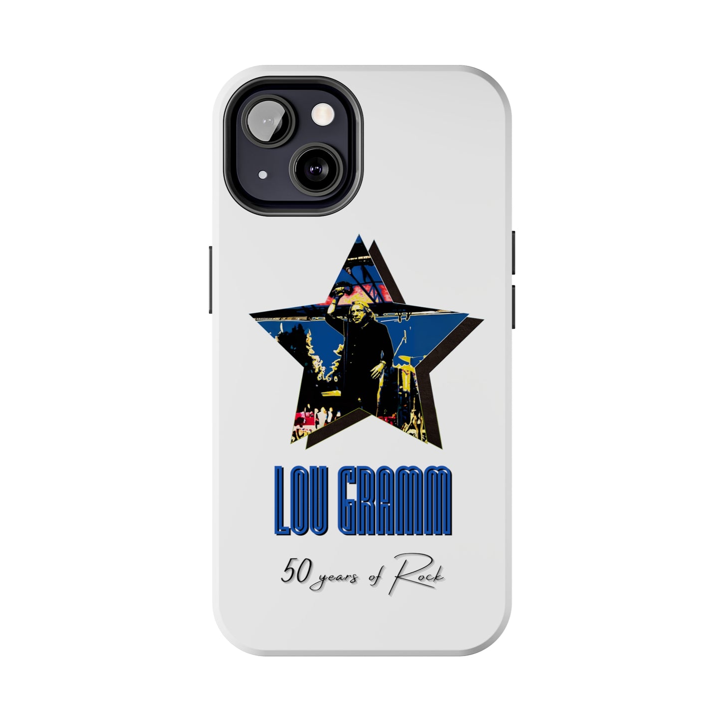 Lou Gramm 50 Years of Rock - Blue Star iPhone Case
