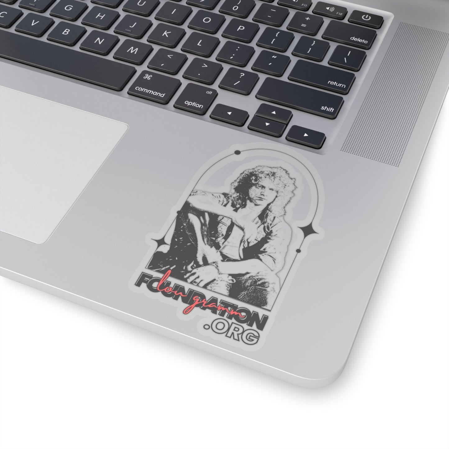 Lou Gramm Foundation Stencil Black Kiss-Cut Stickers