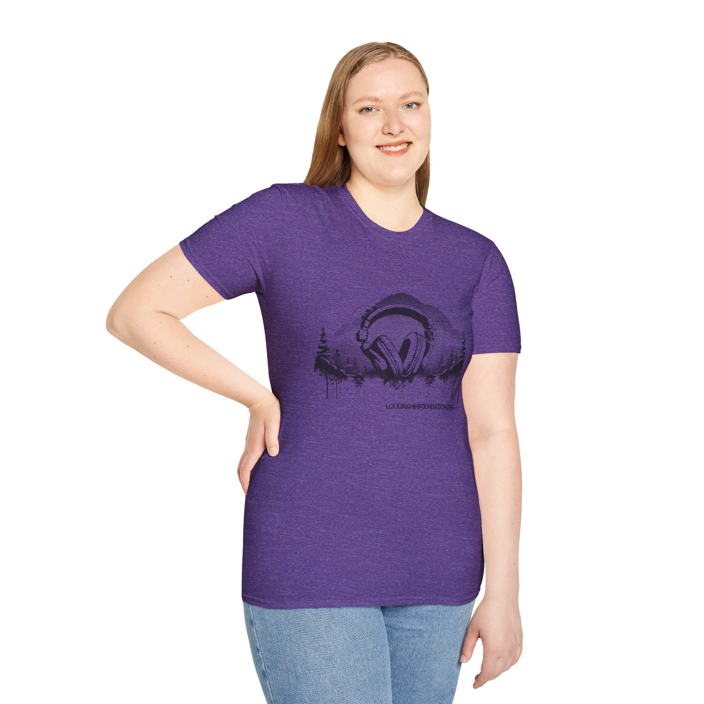 Headphones Sky Unisex Softstyle T-Shirt