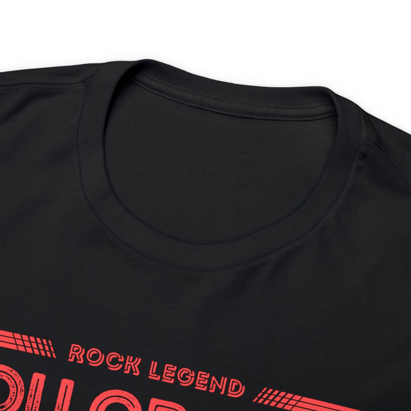 Rock Legend Lou Gramm Unisex Heavy Cotton Tee - Salmon logo