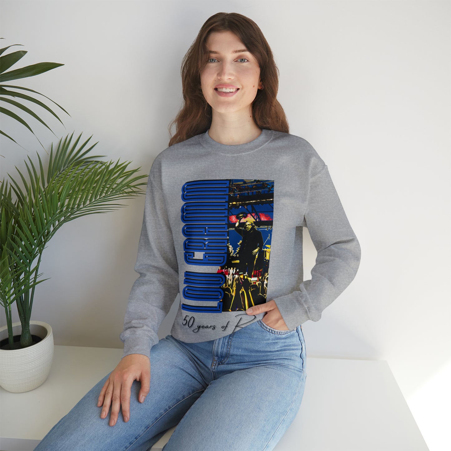 Lou Gramm 50 Years of Rock - Unisex Heavy Blend™ Crewneck Sweatshirt
