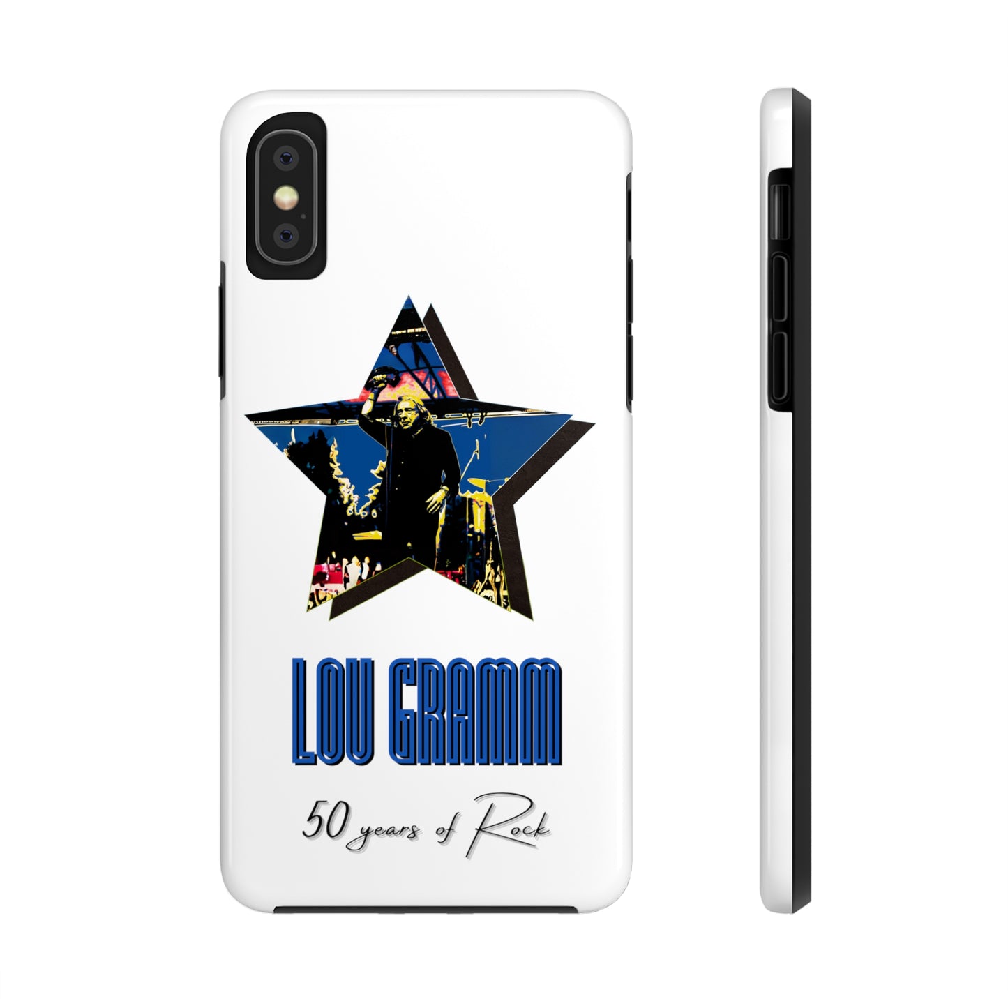 Lou Gramm 50 Years of Rock - Blue Star iPhone Case