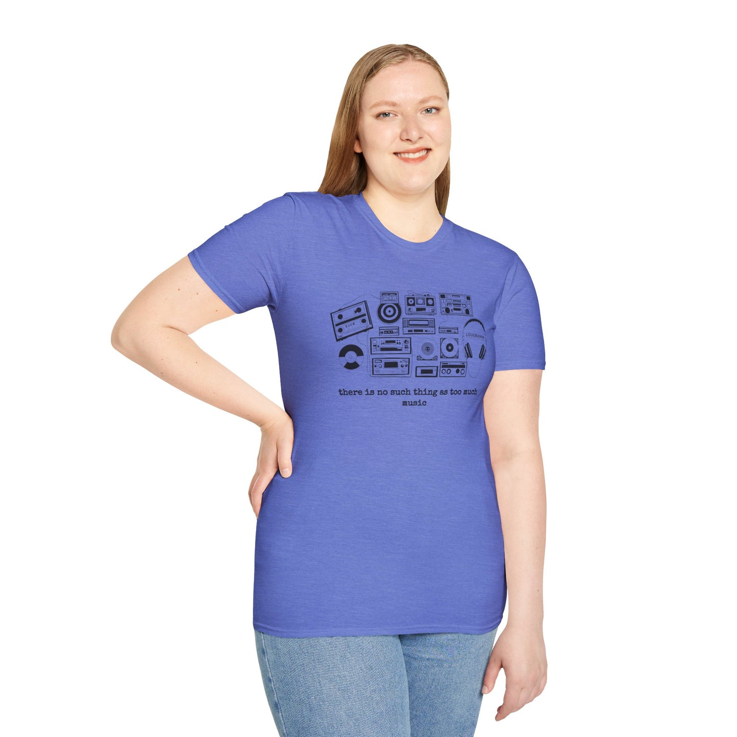 There is no such thing as too Much Music Unisex Softstyle T-Shirt