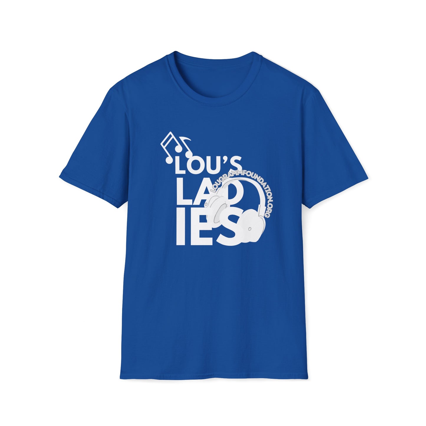 Lou's Ladies white logo Softstyle T-Shirt