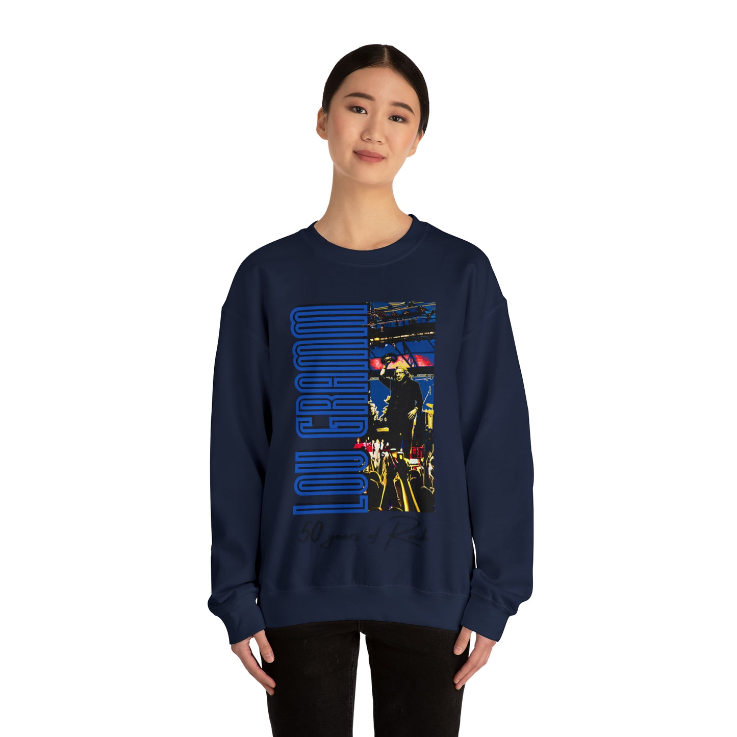 Lou Gramm 50 Years of Rock - Unisex Heavy Blend™ Crewneck Sweatshirt