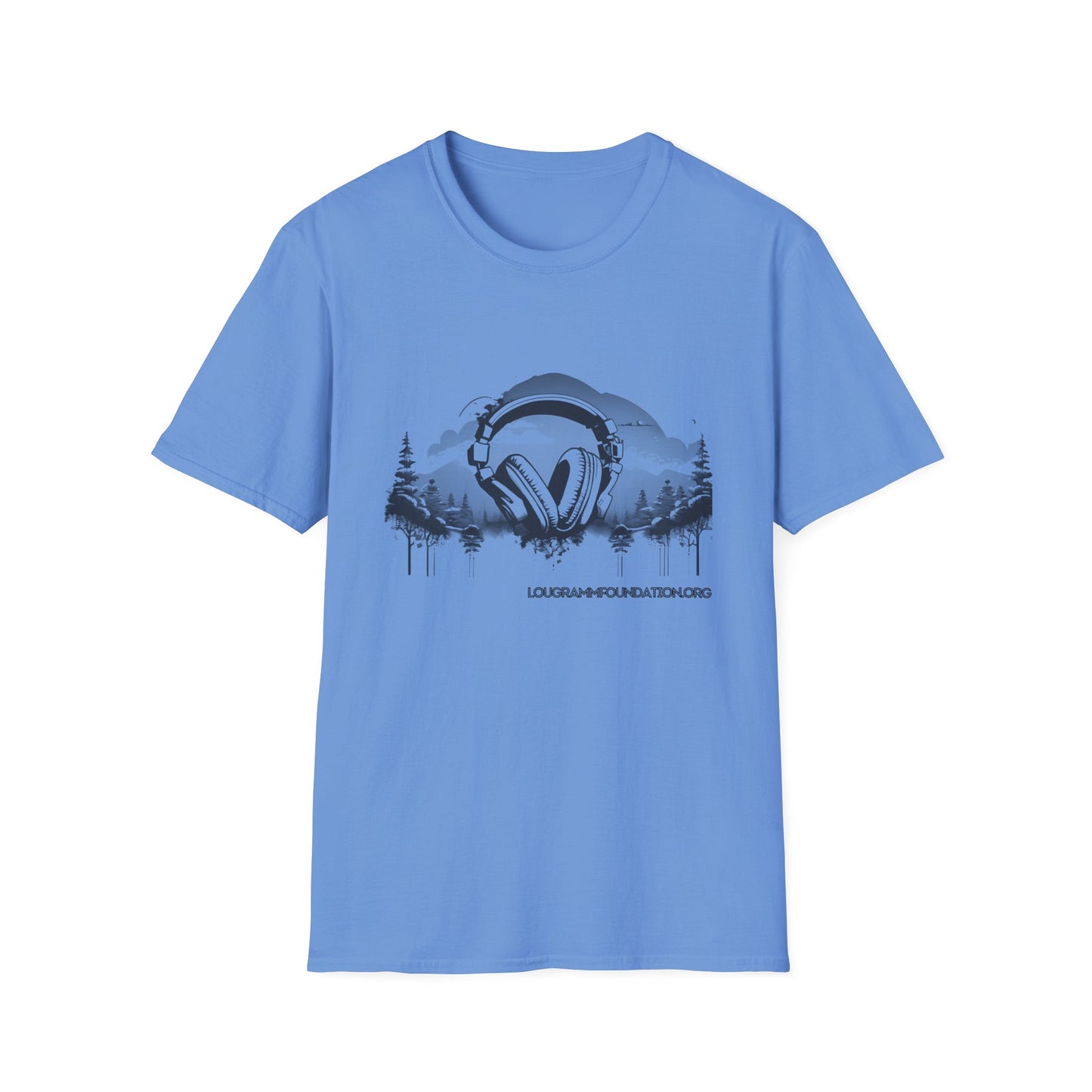 Headphones Sky Unisex Softstyle T-Shirt