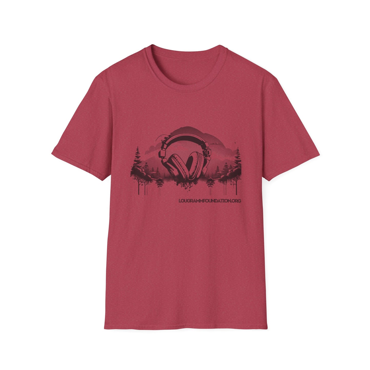 Headphones Sky Unisex Softstyle T-Shirt