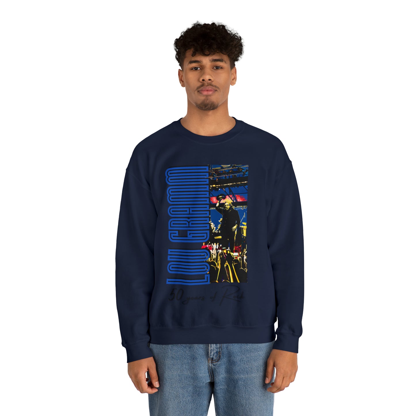 Lou Gramm 50 Years of Rock - Unisex Heavy Blend™ Crewneck Sweatshirt