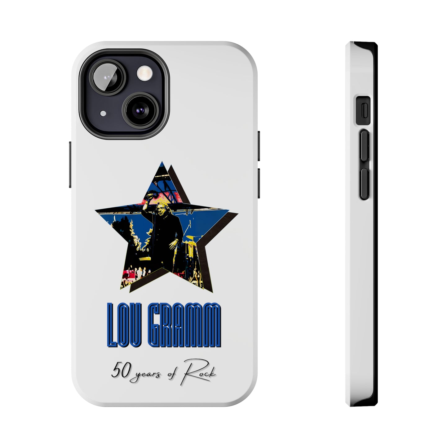Lou Gramm 50 Years of Rock - Blue Star iPhone Case