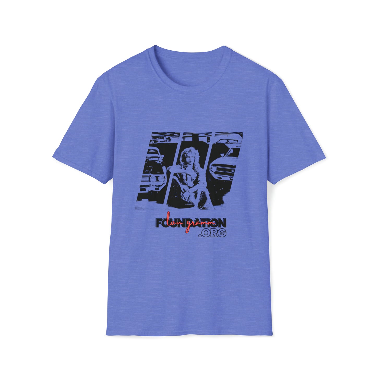 Lou’s Garage Black logo - Unisex Softstyle T-Shirt
