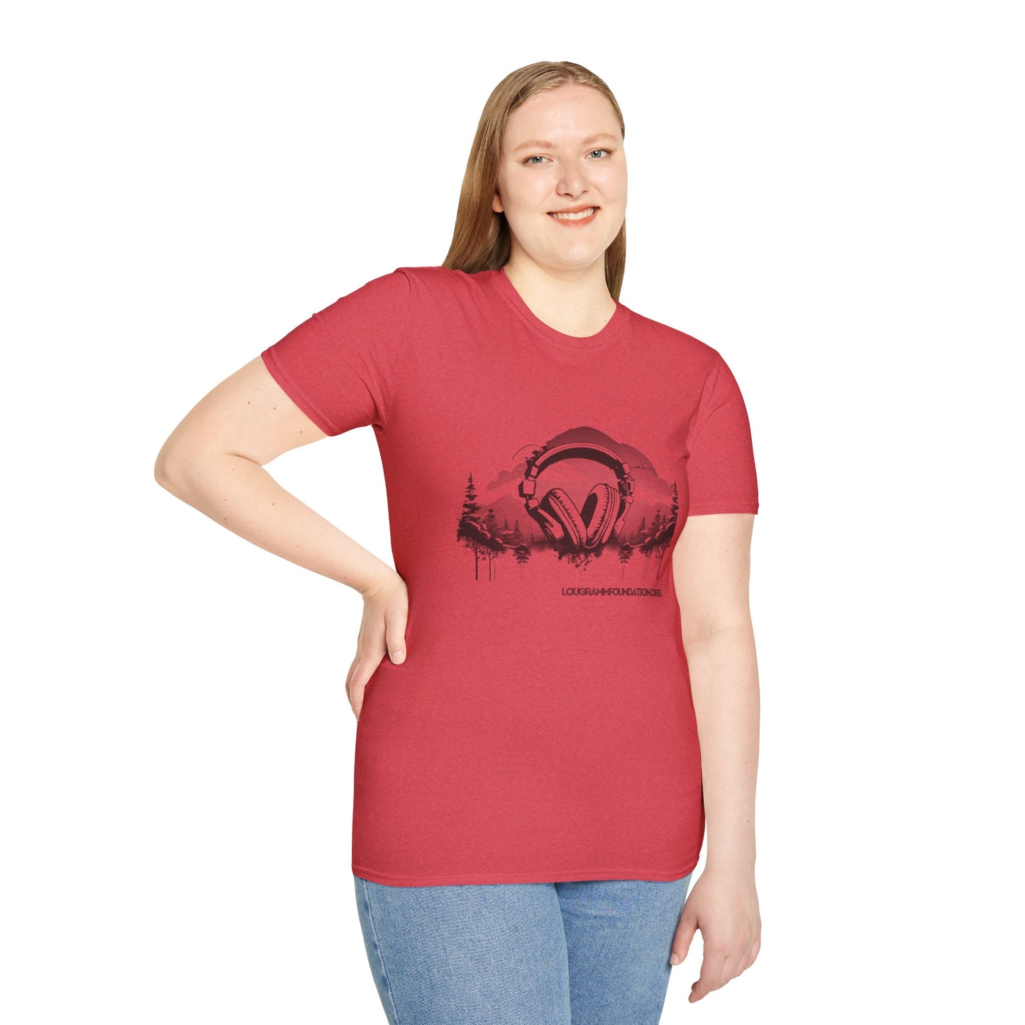 Headphones Sky Unisex Softstyle T-Shirt