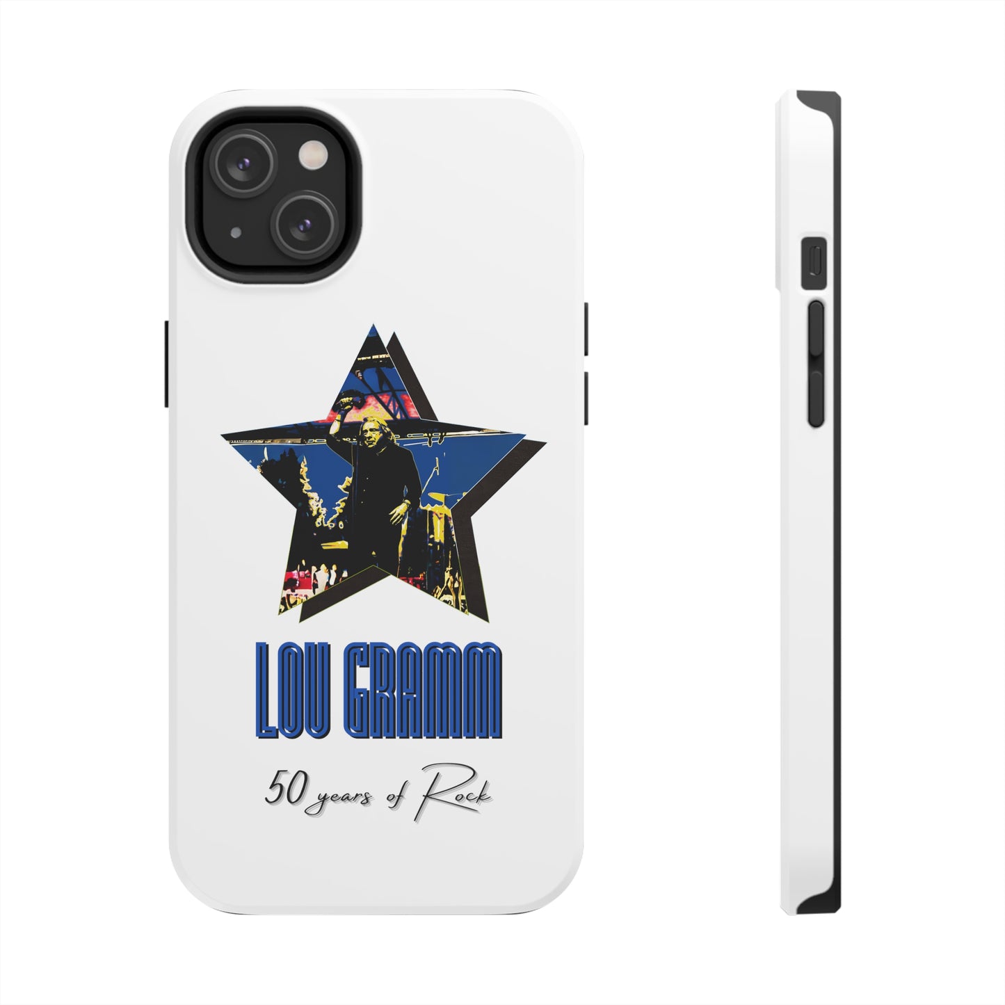Lou Gramm 50 Years of Rock - Blue Star iPhone Case