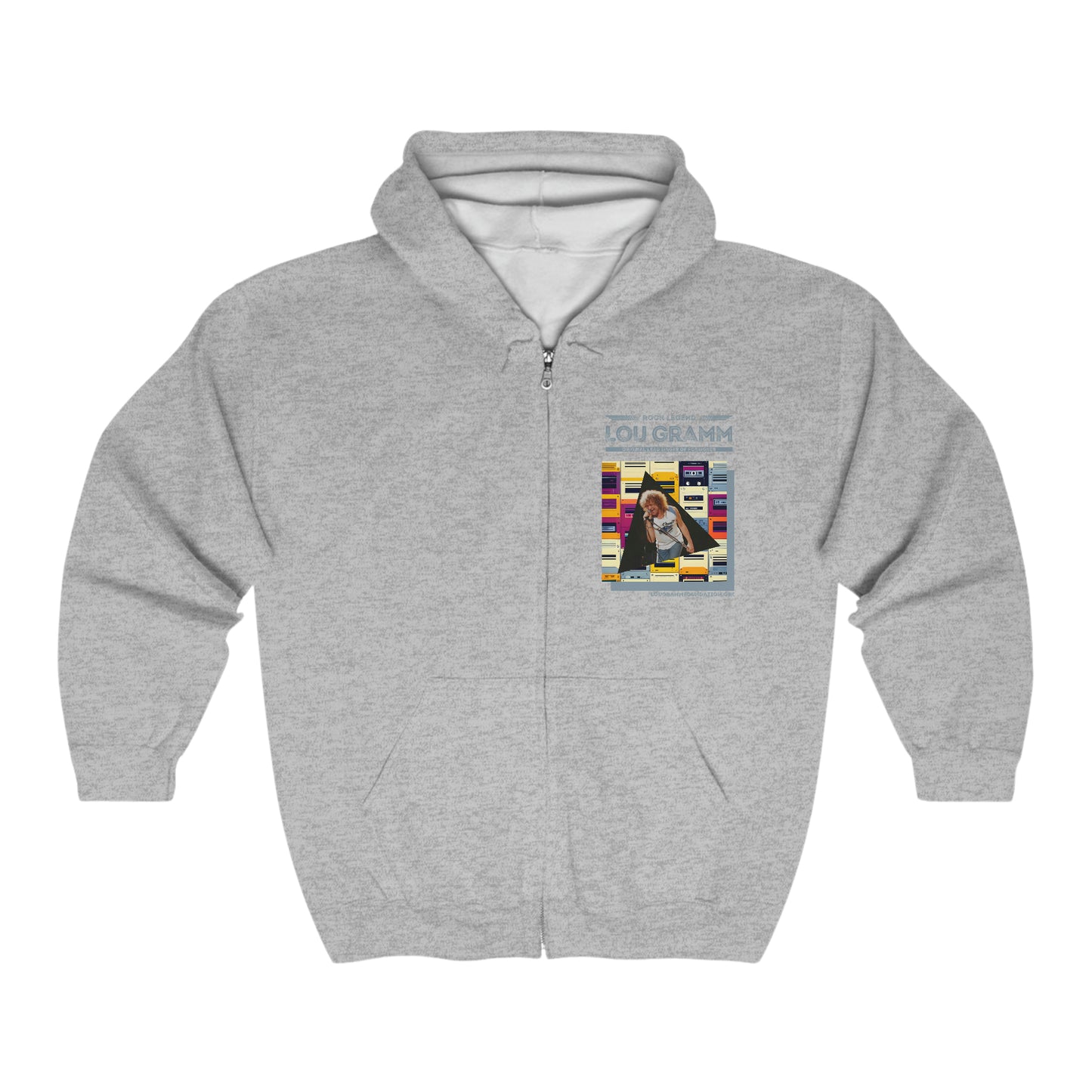 Rock Legend Lou Gramm Unisex Heavy Blend™ Full Zip Hooded Sweatshirt