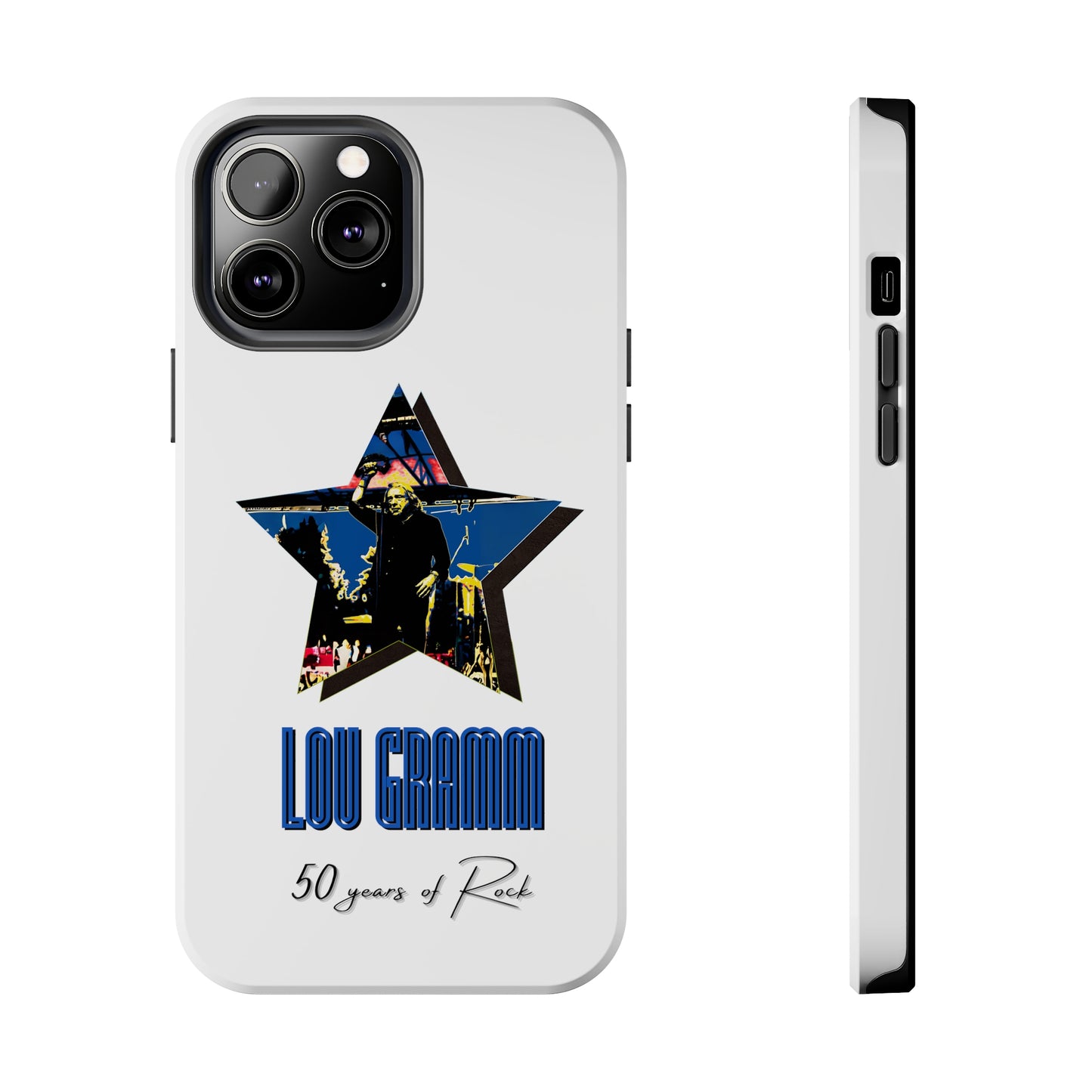 Lou Gramm 50 Years of Rock - Blue Star iPhone Case
