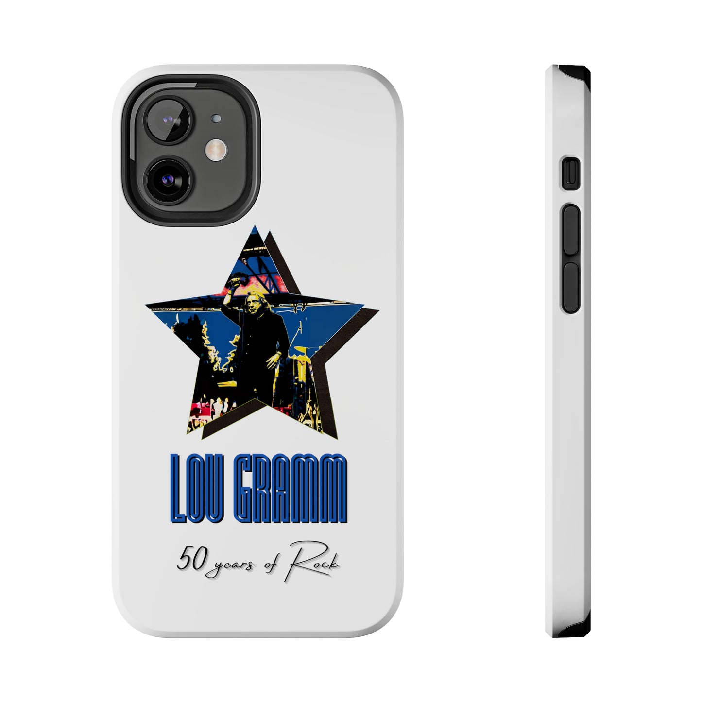 Lou Gramm 50 Years of Rock - Blue Star iPhone Case