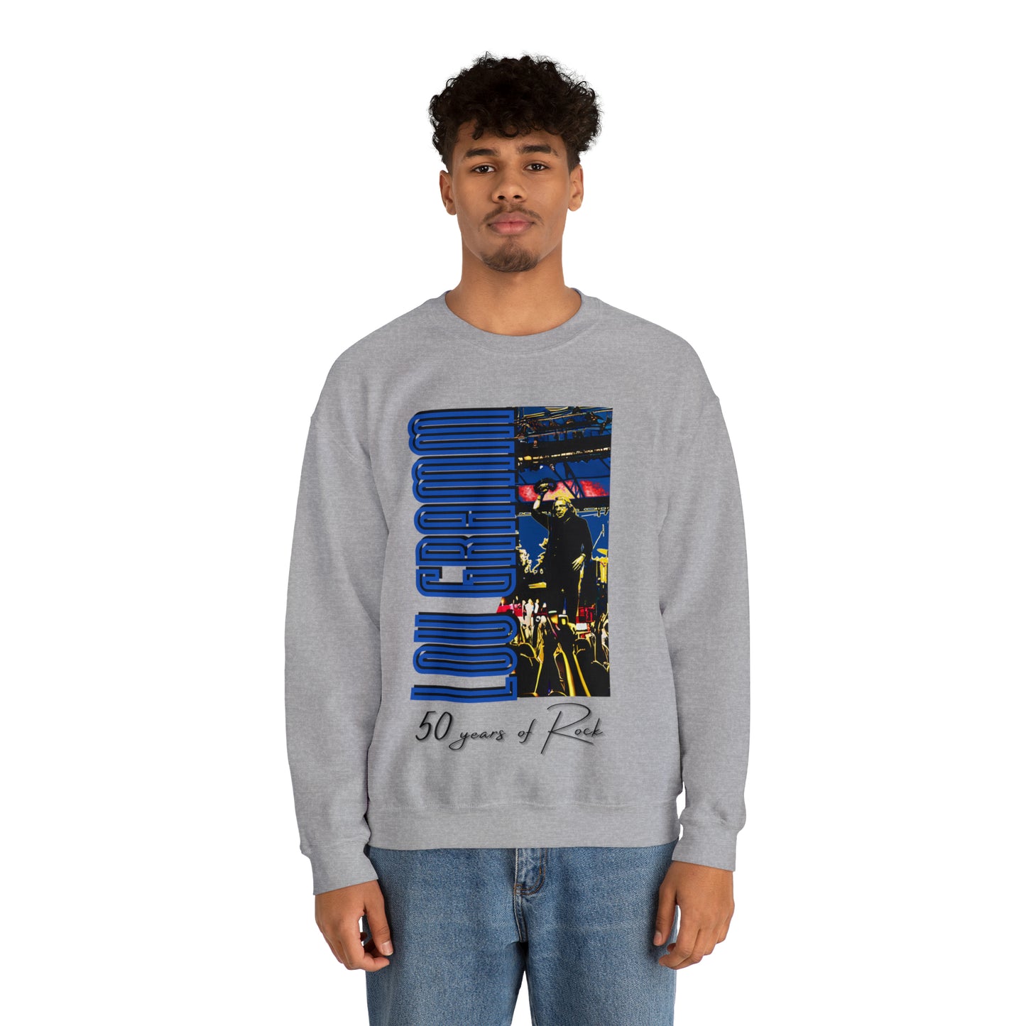 Lou Gramm 50 Years of Rock - Unisex Heavy Blend™ Crewneck Sweatshirt